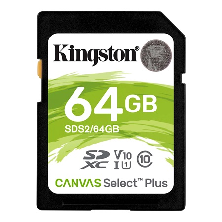 Carte mémoire KINGSTON SD Canvas Select Plus - 64Go 