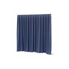 Rideau WENTEX P&D Polyester 260g/m² bleu - Dim.(LxH): 3,3x3m 